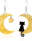 Meowing At The Moon Earrings
