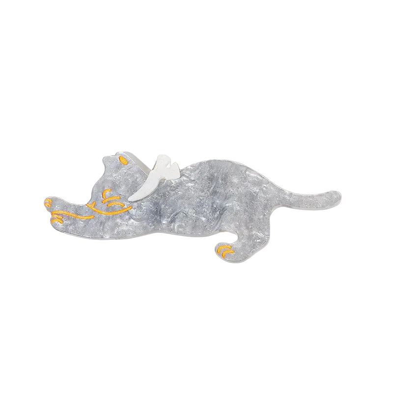 Stretching Kitty Hair Clips