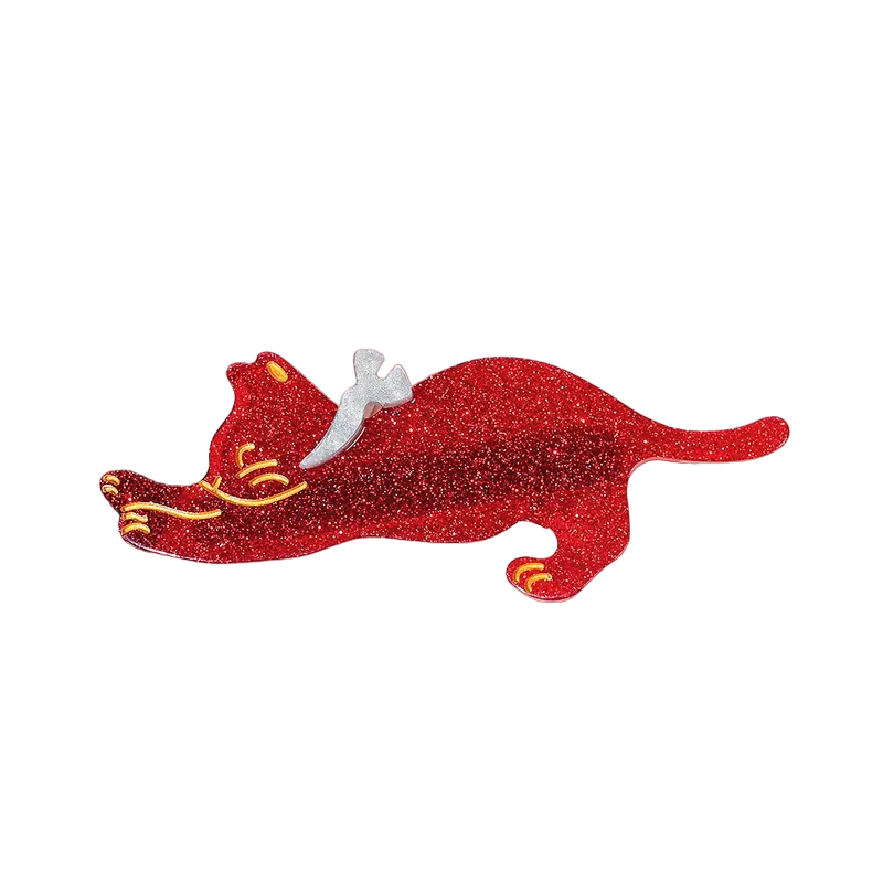 Stretching Kitty Hair Clips