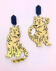 Born to Be Wild Tiger Earrings