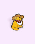 "Howdy Pawtner" Cowboy Cat Pin