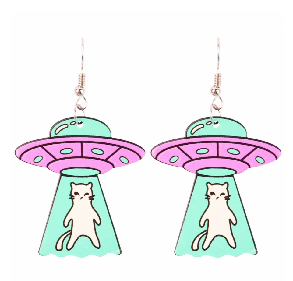 Cats From Meowter Space Earrings