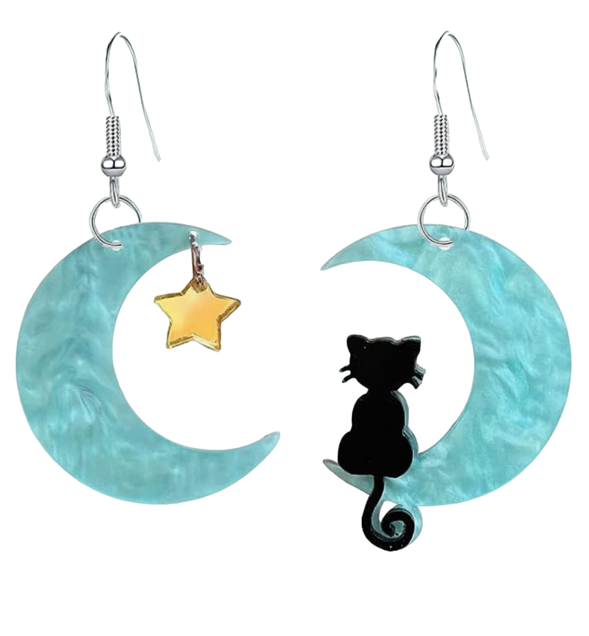 Meowing At The Moon Earrings