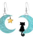 Meowing At The Moon Earrings