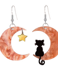 Meowing At The Moon Earrings