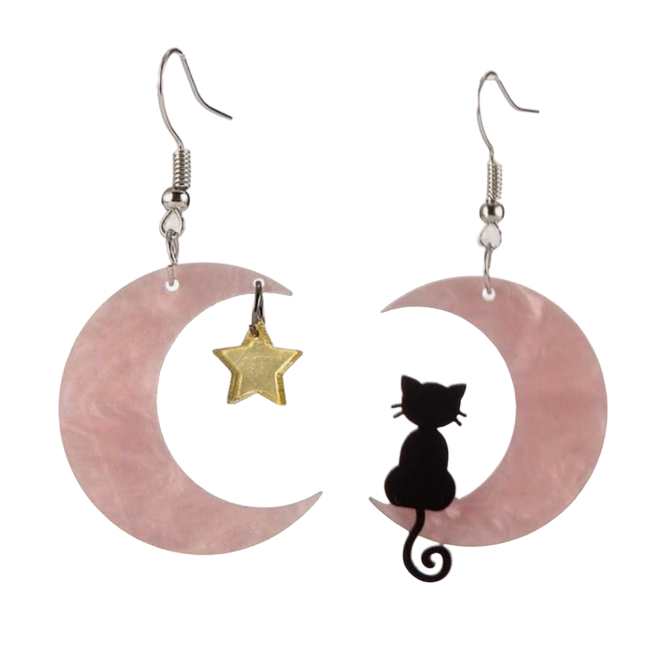 Meowing At The Moon Earrings