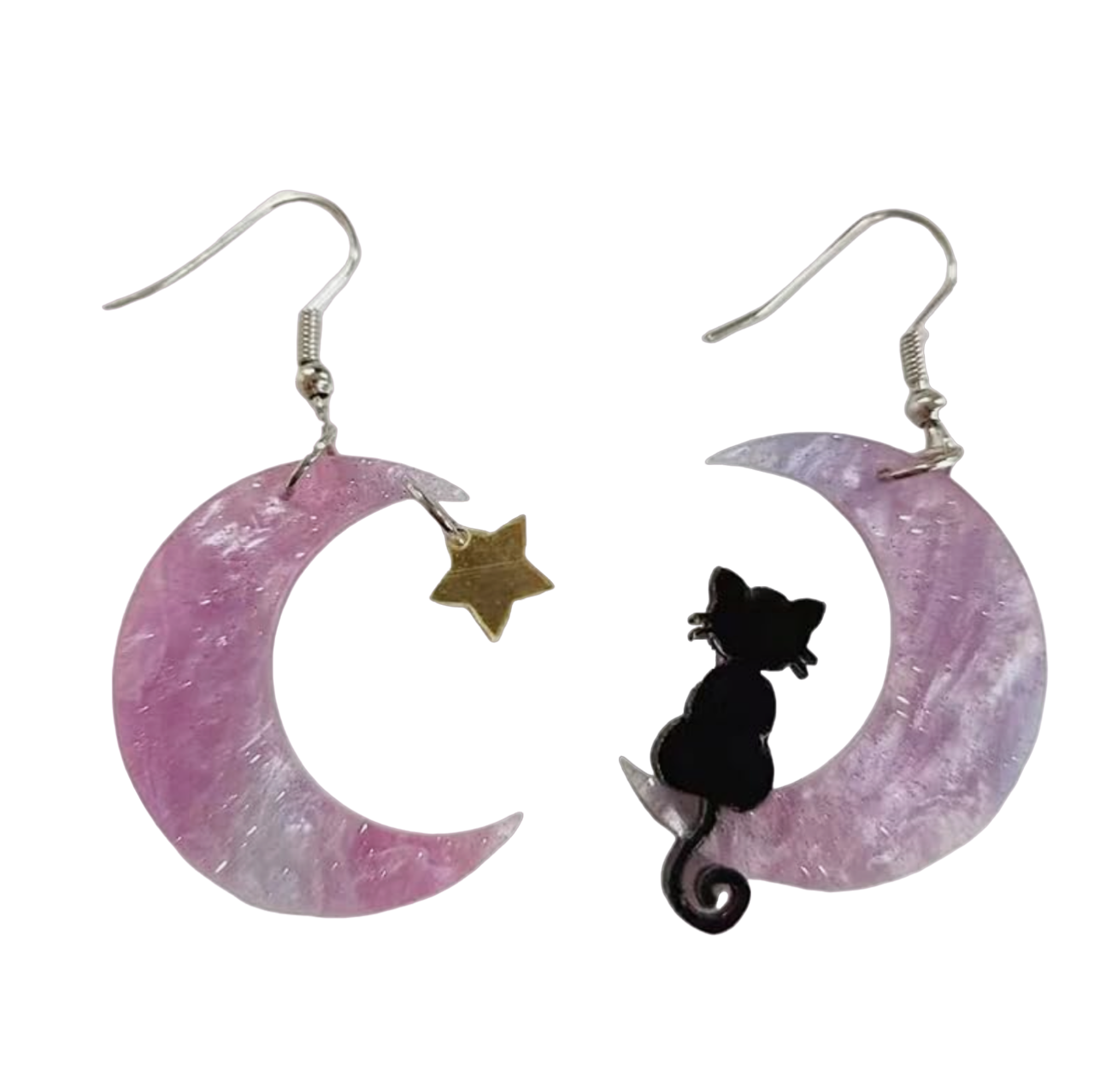 Meowing At The Moon Earrings