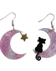 Meowing At The Moon Earrings