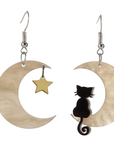 Meowing At The Moon Earrings