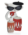 Beatnik Kitty Brooch