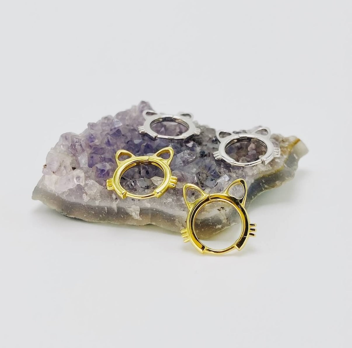 Two Kittens Are Better Than One Hoop Earrings