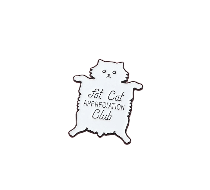 Fat Cat Club Pin