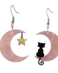 Meowing At The Moon Earrings