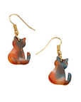 Marbled Cat Earrings