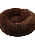 Chocolate donut plush cat/dog bed.