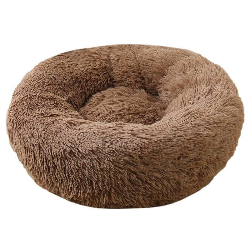 Mocha donut plush cat/dog bed.